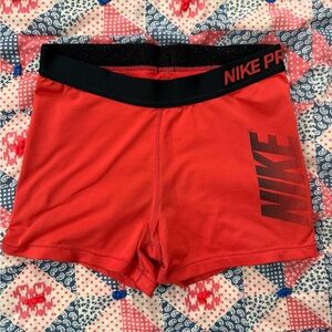 Nike Women's Bright Red Athletic Shorts